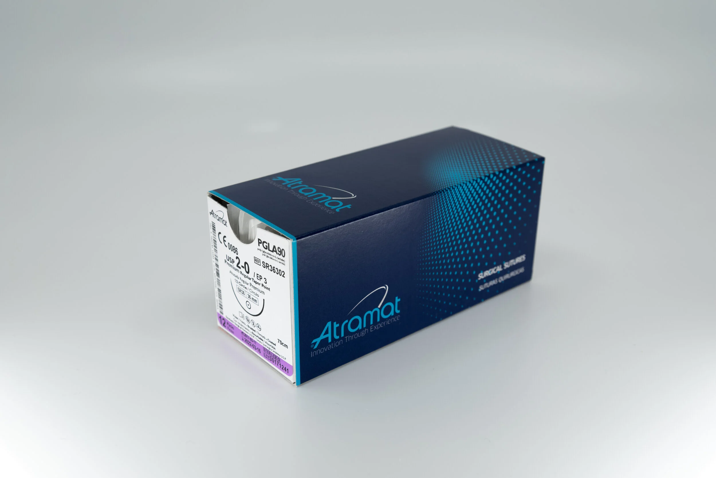 Atramat® Polyglactin 910 Poly (Glycolide-co-L-lactide) surgical suture.PGLA 90